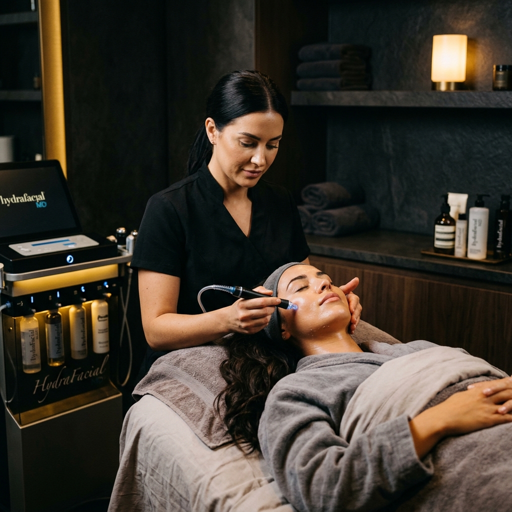 Skincare facial treatment